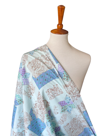1960s Olden Days Patchwork Novelty Cotton